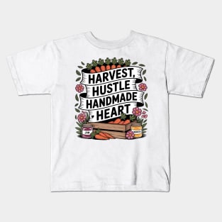 Cottagecore Farmers Market Cozy Vendor Rustic Garden Kids T-Shirt